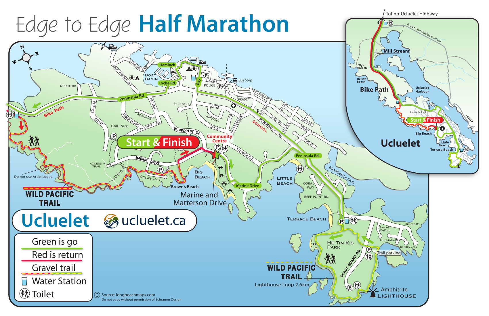 half marathon street map 1700